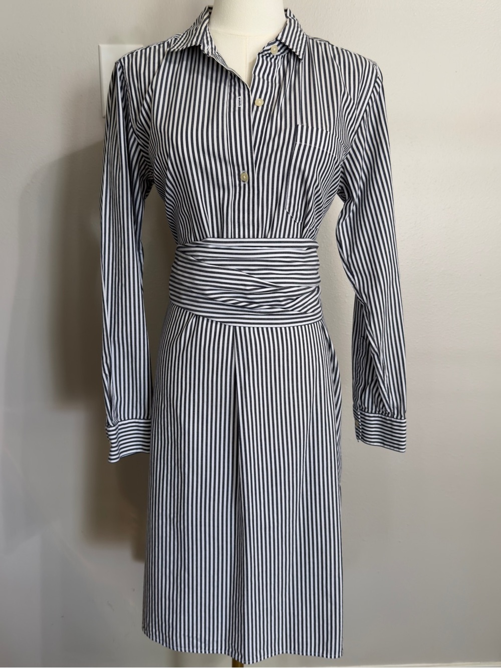 GAP Striped Multi-Wrap Shirt Dress - Size S
